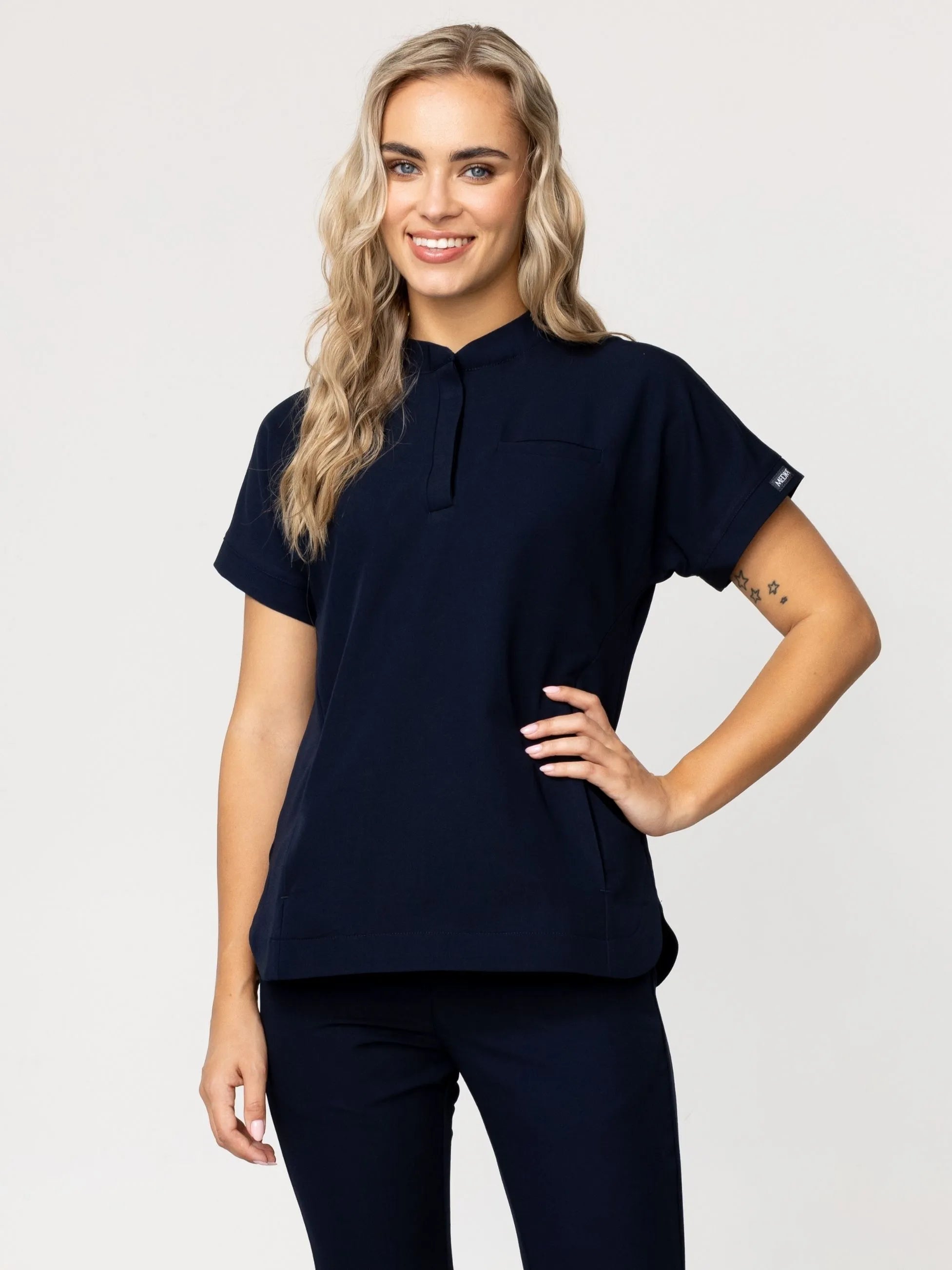 Bluza medyczna damska - MILA navy blue