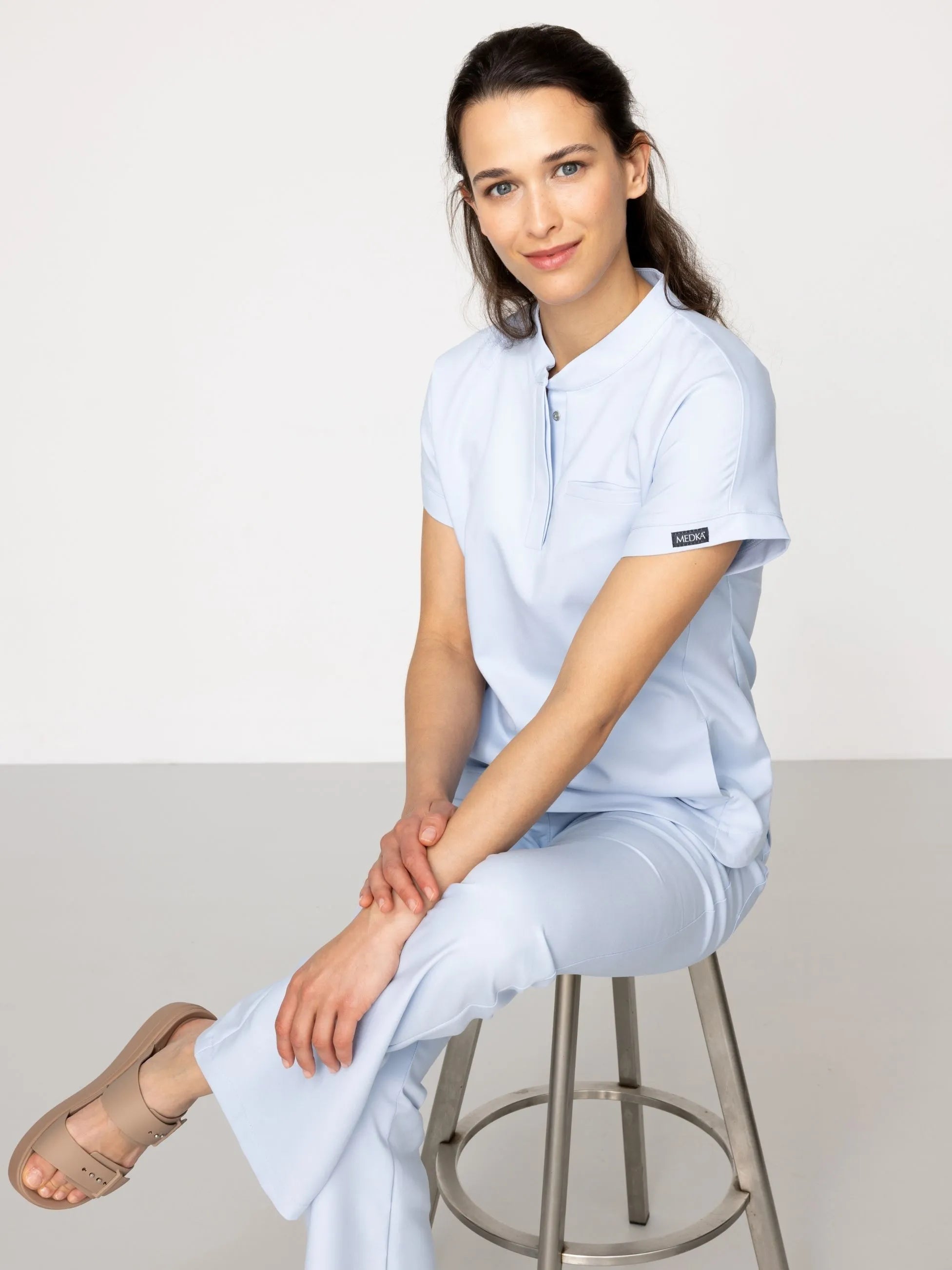 Bluza medyczna damska - MILA sky blue