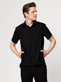 Bluza medyczna męska Polo czarna