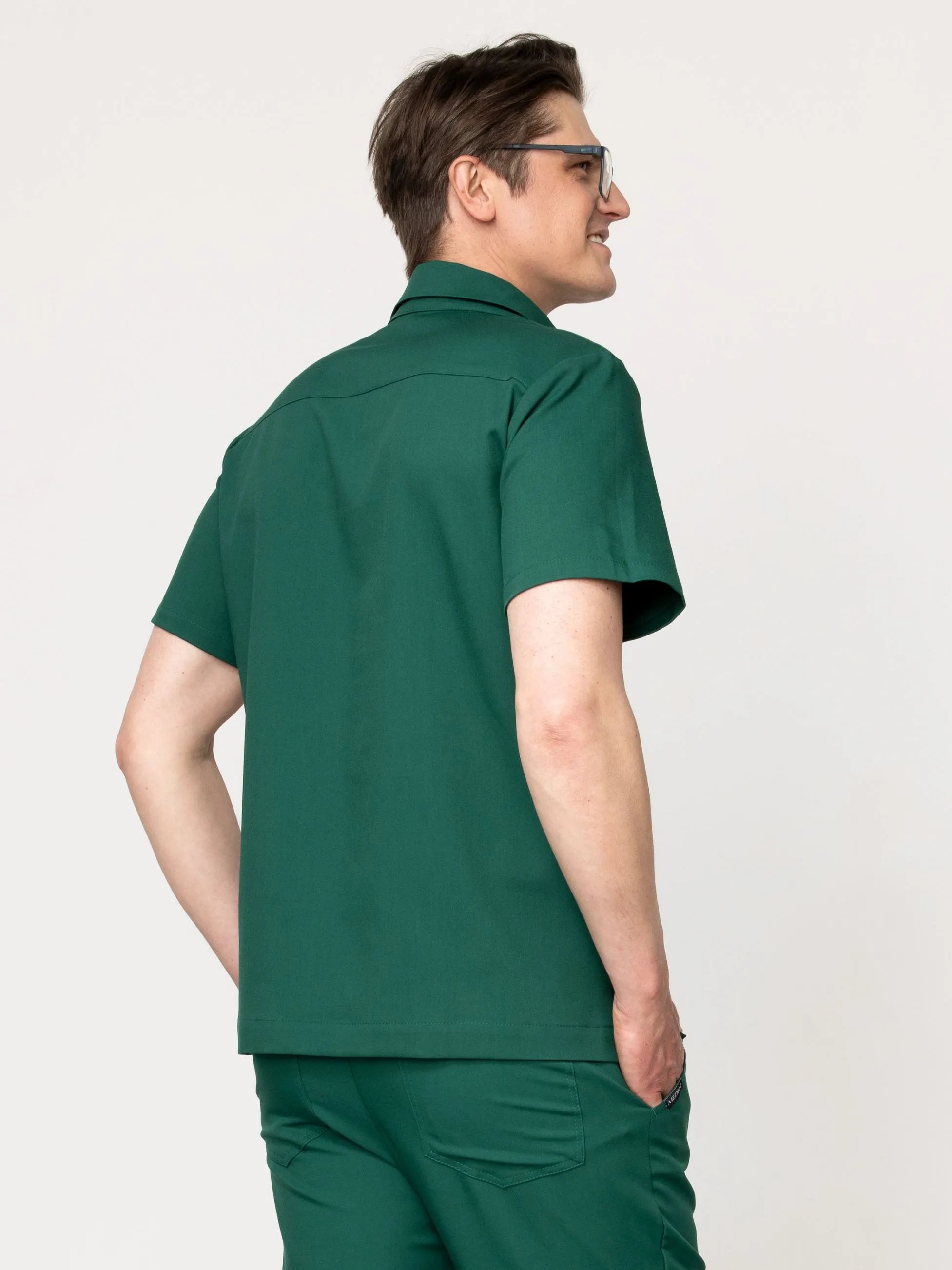Bluza medyczna męska Polo emerald green