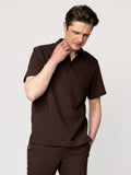 Bluza medyczna męska Polo espresso