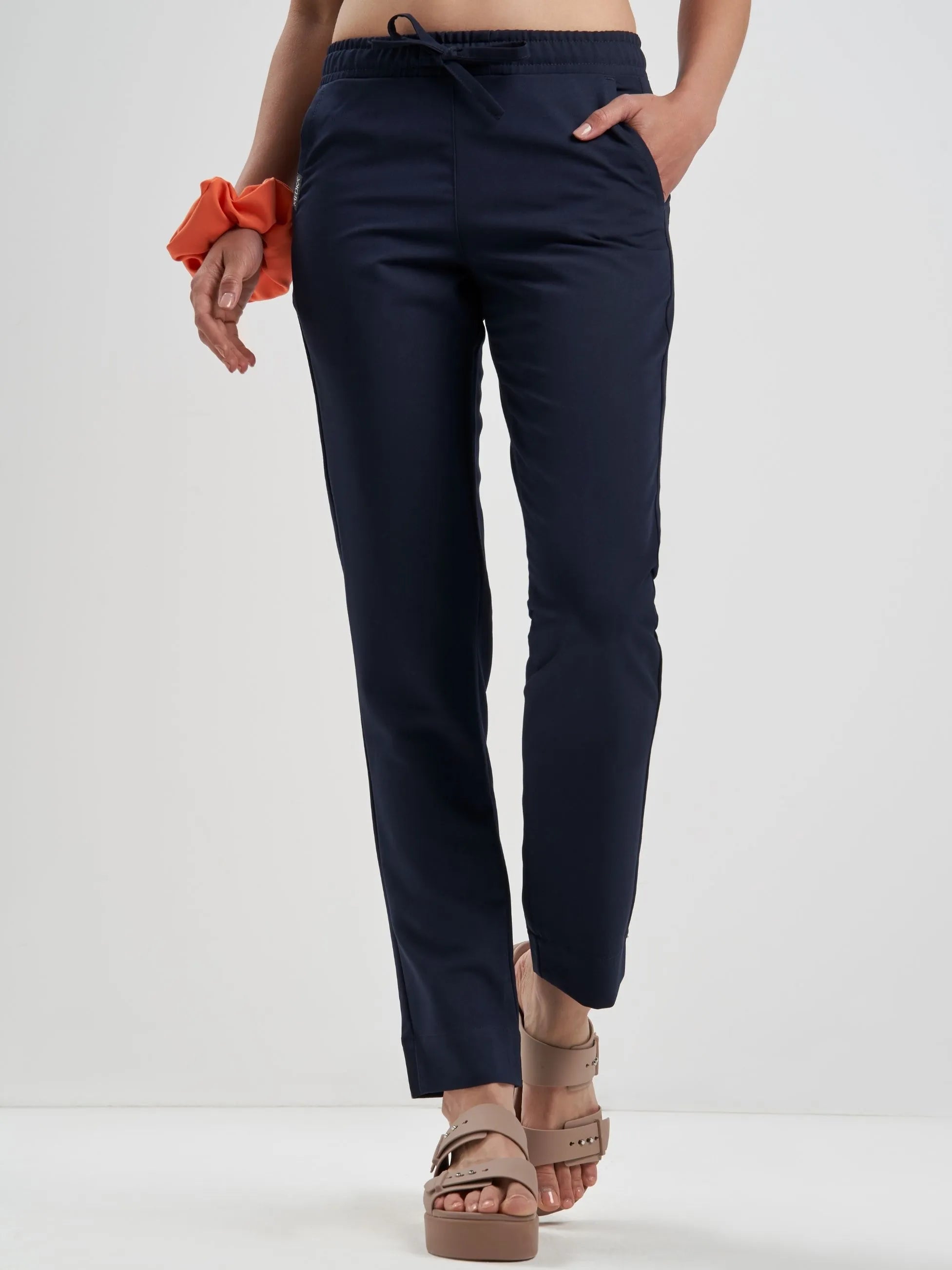 Spodnie medyczne damskie - NESSA navy blue