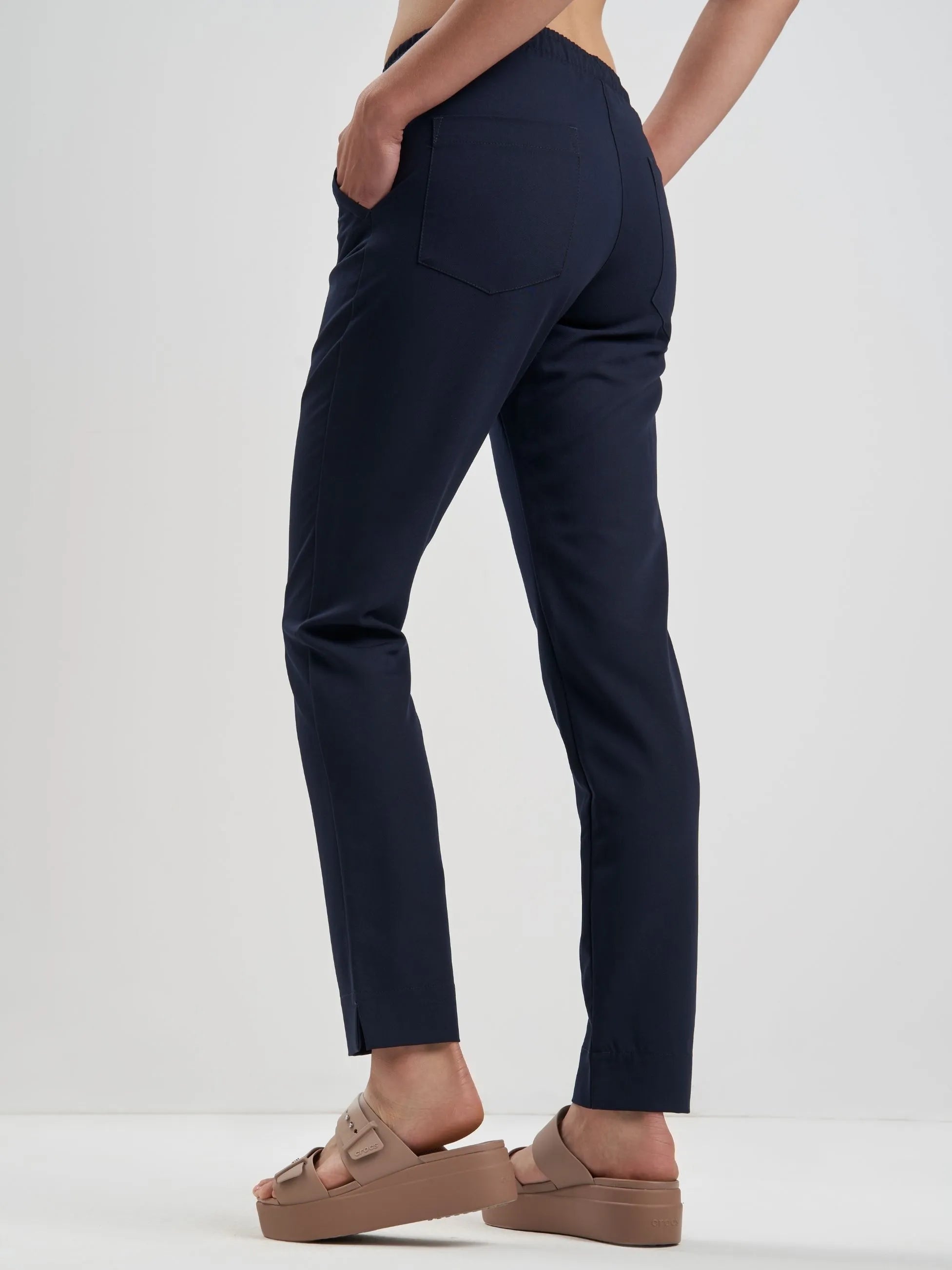 Spodnie medyczne damskie - NESSA navy blue