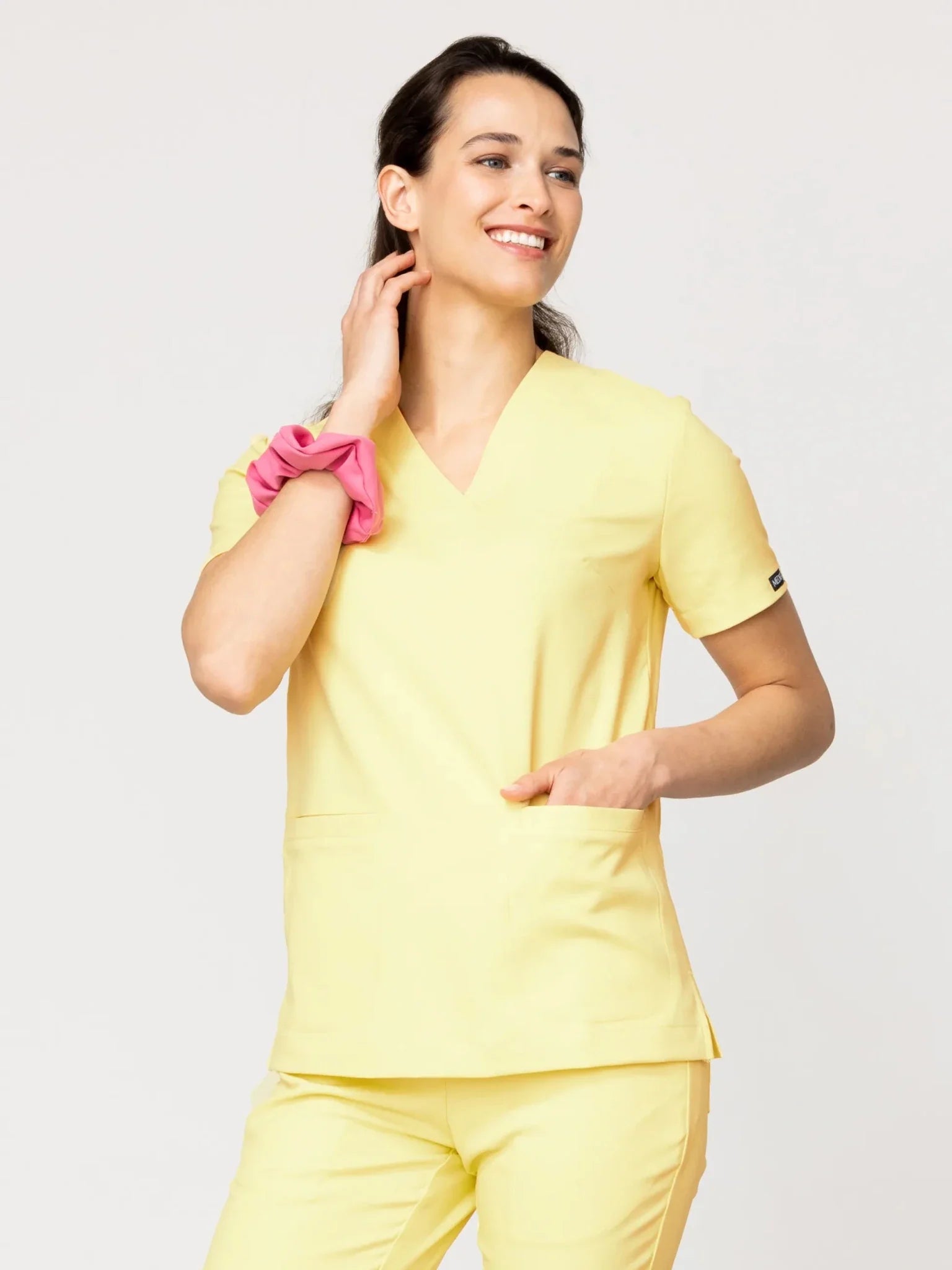 Bluza medyczna damska - MOXI butter yellow