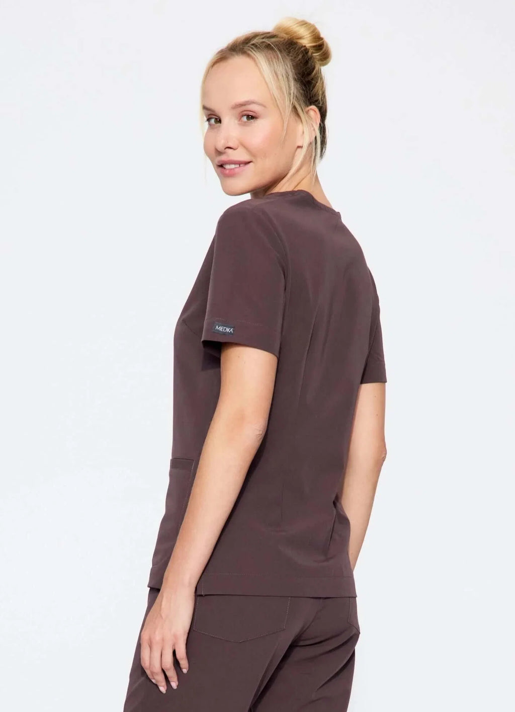Bluza medyczna damska - MOXI czekoladowa