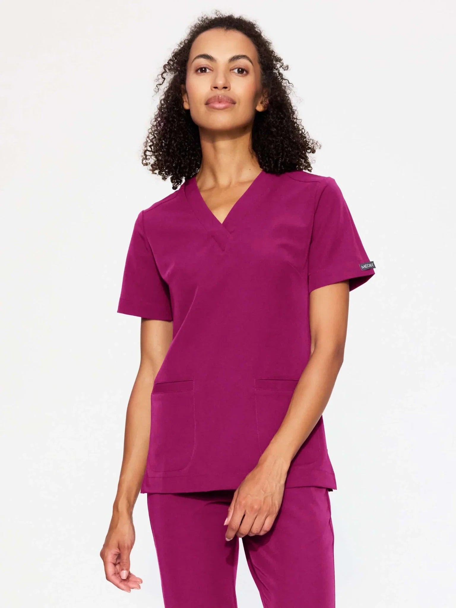 Bluza medyczna damska - MOXI dark rose OUTLET