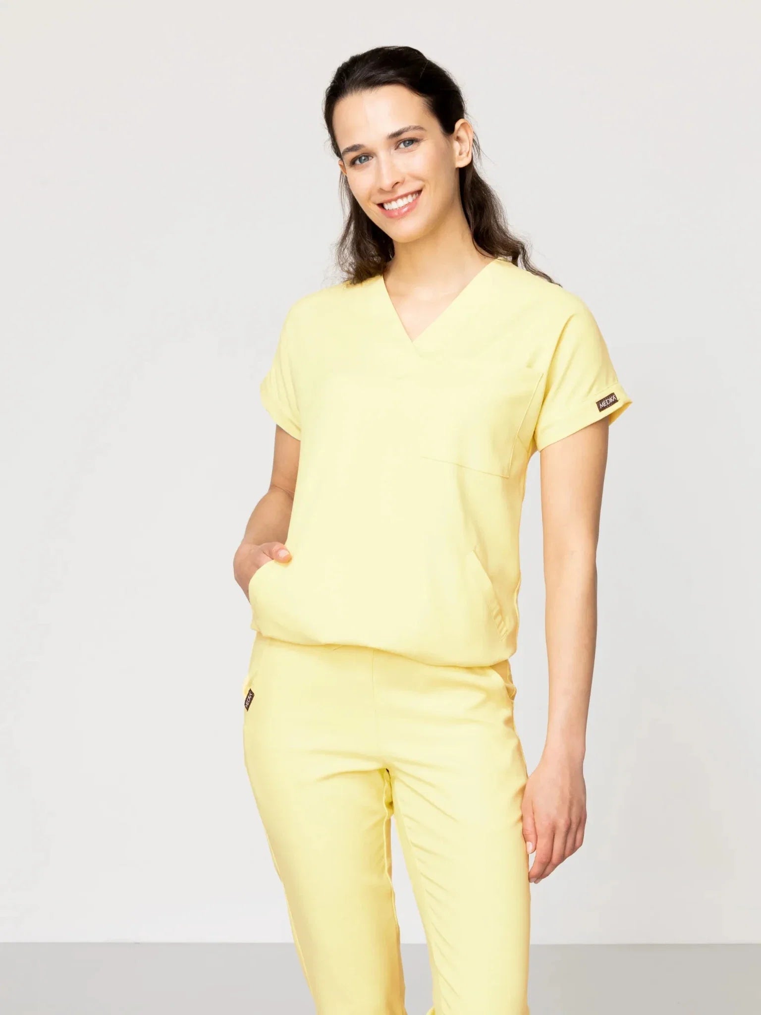 Bluza medyczna damska - WELT butter yellow