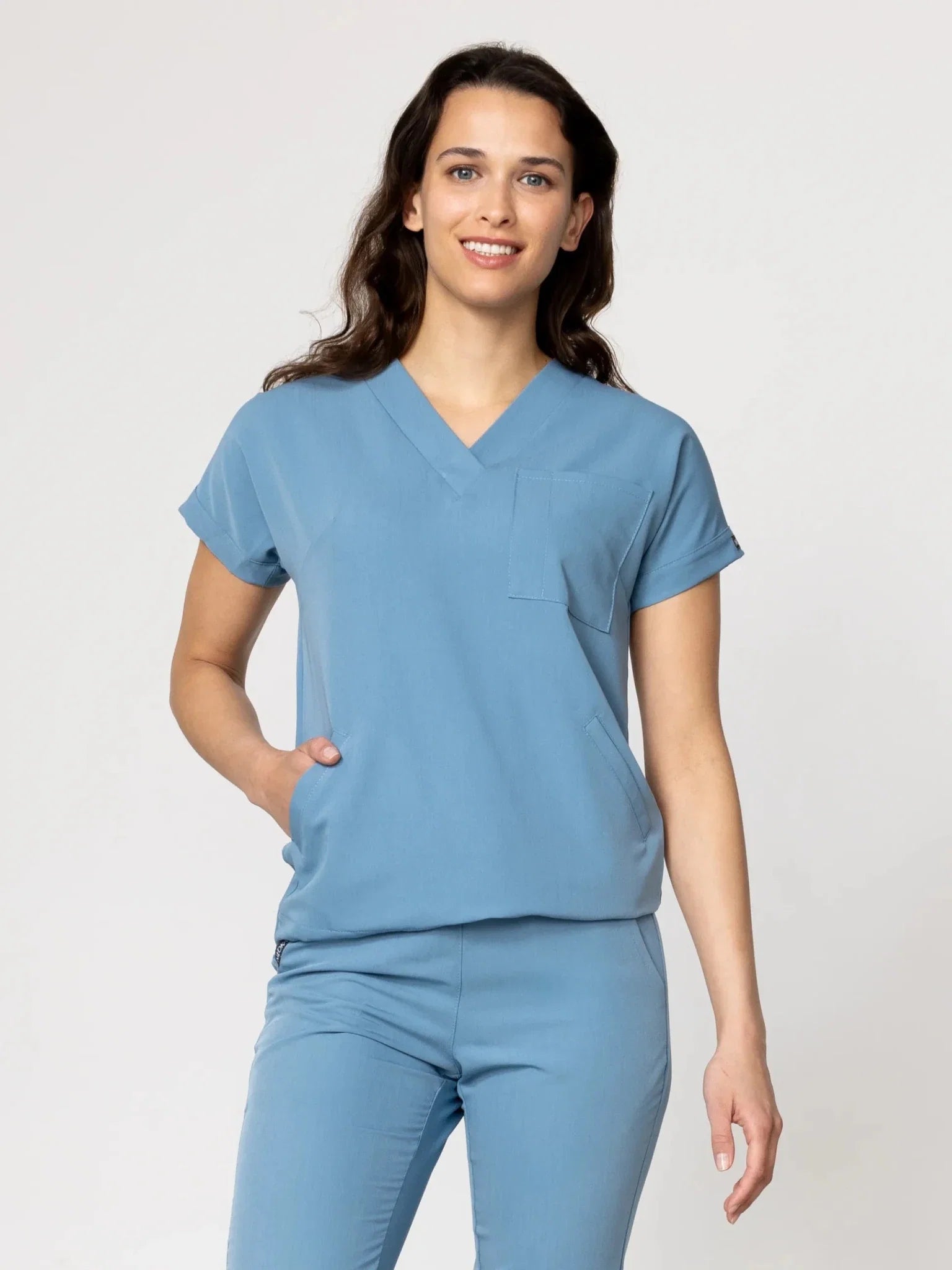 Bluza medyczna damska - WELT candy blue