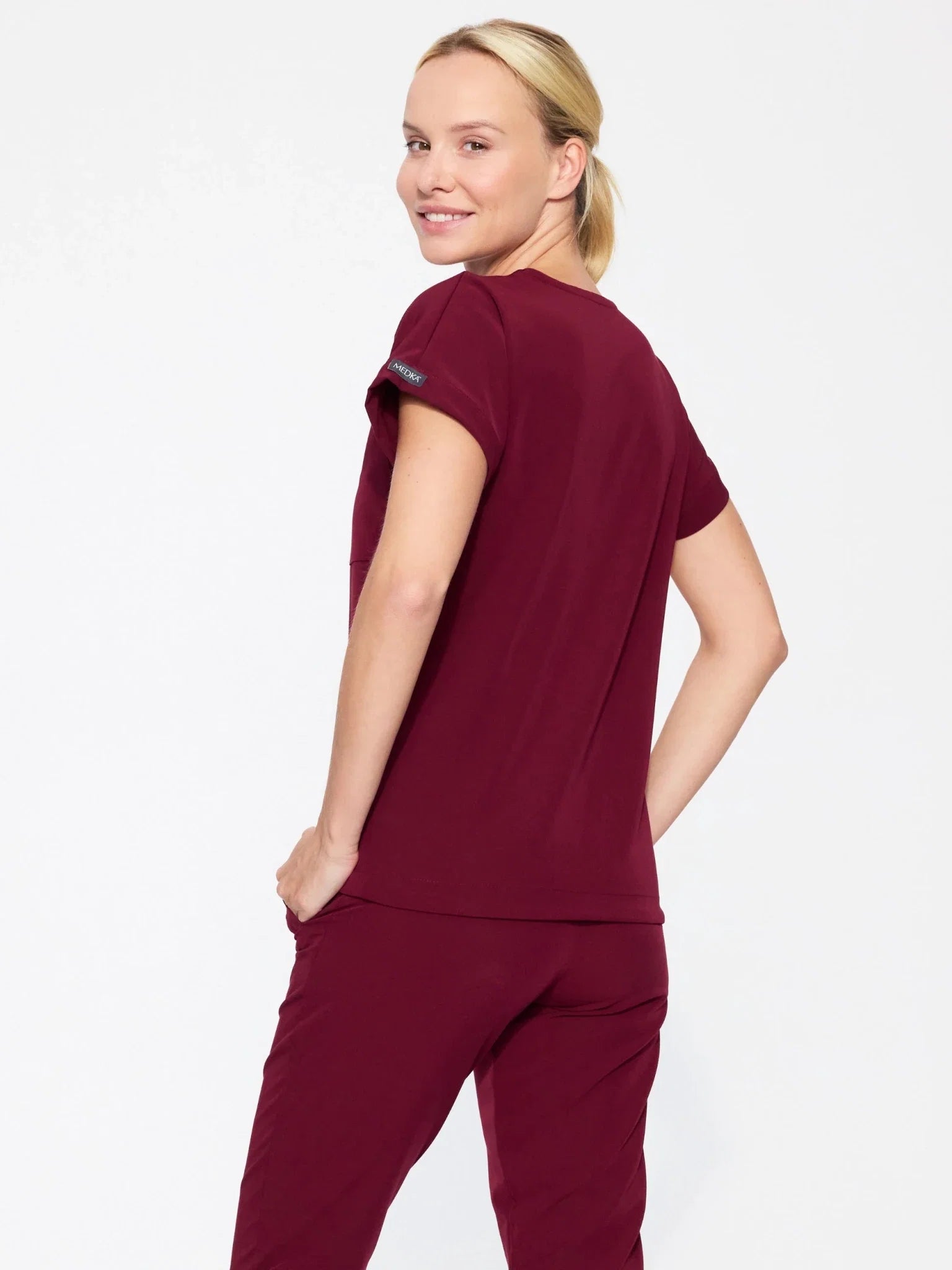 Bluza medyczna damska - WELT cherry smoke