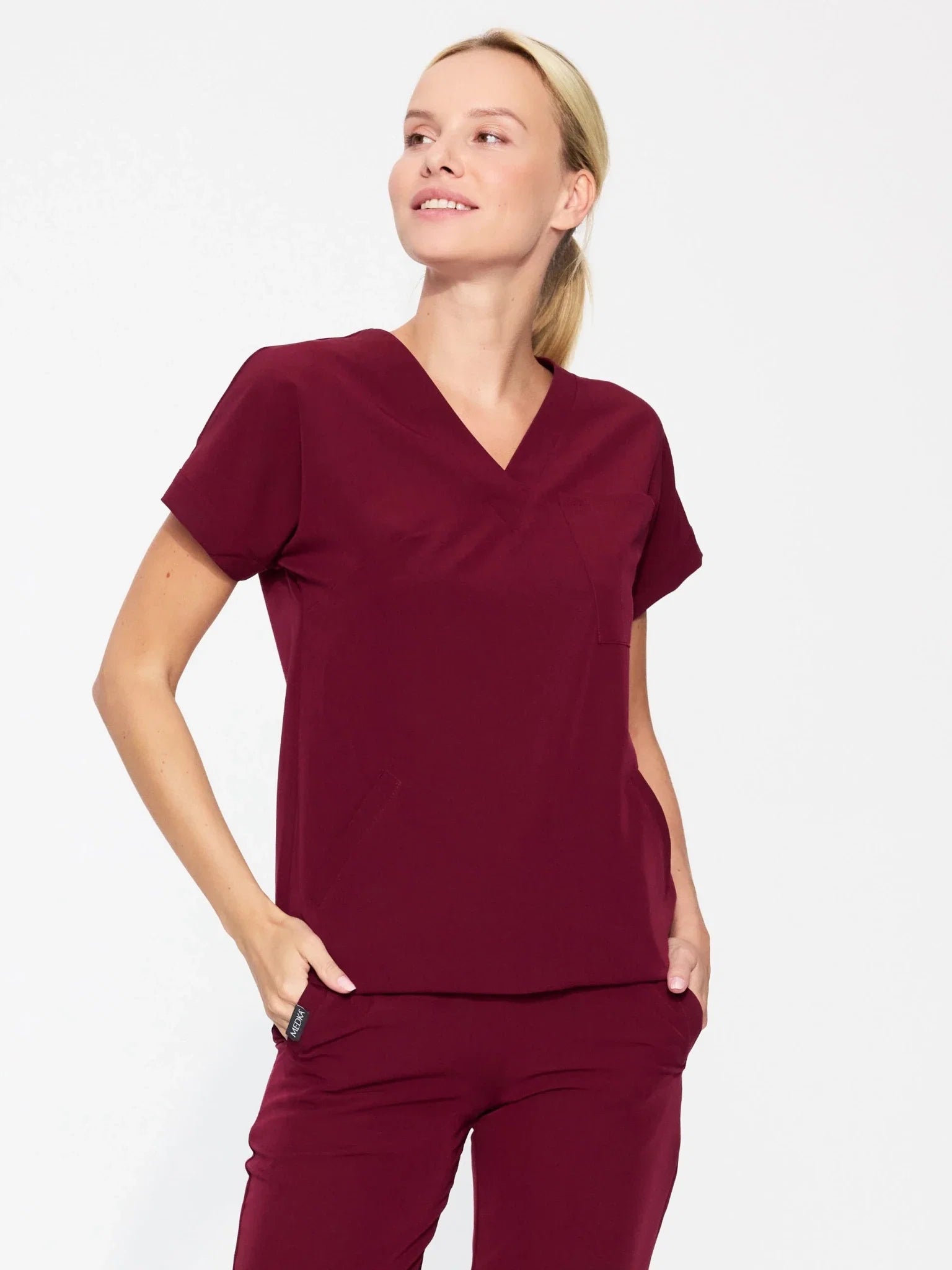 Bluza medyczna damska - WELT cherry smoke