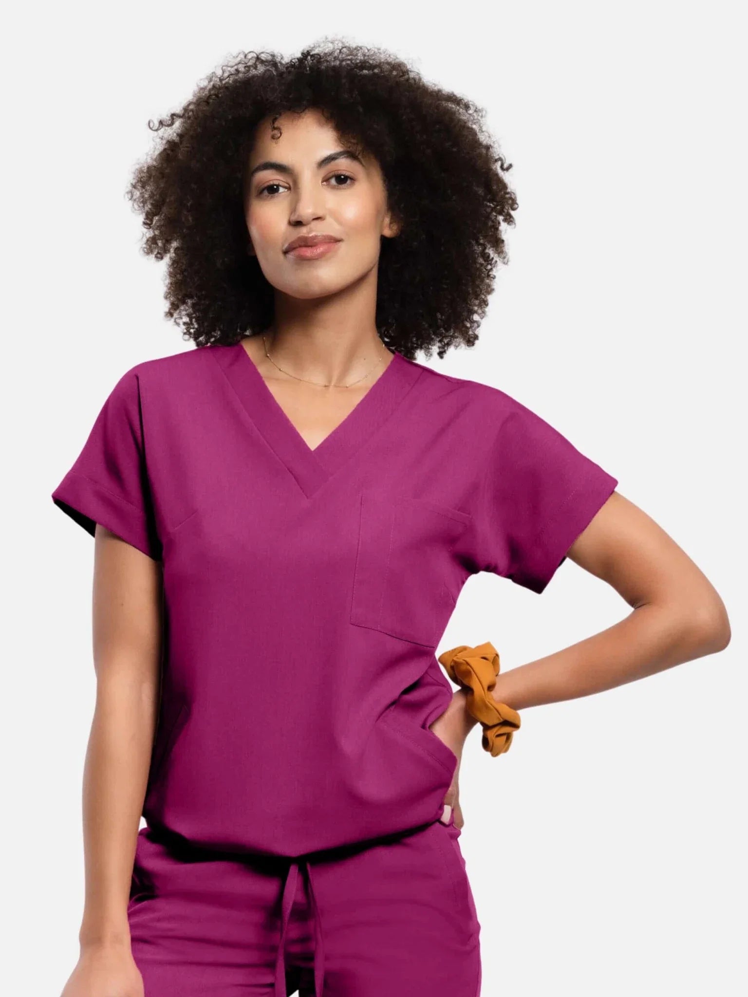 Bluza medyczna damska - WELT deep rose