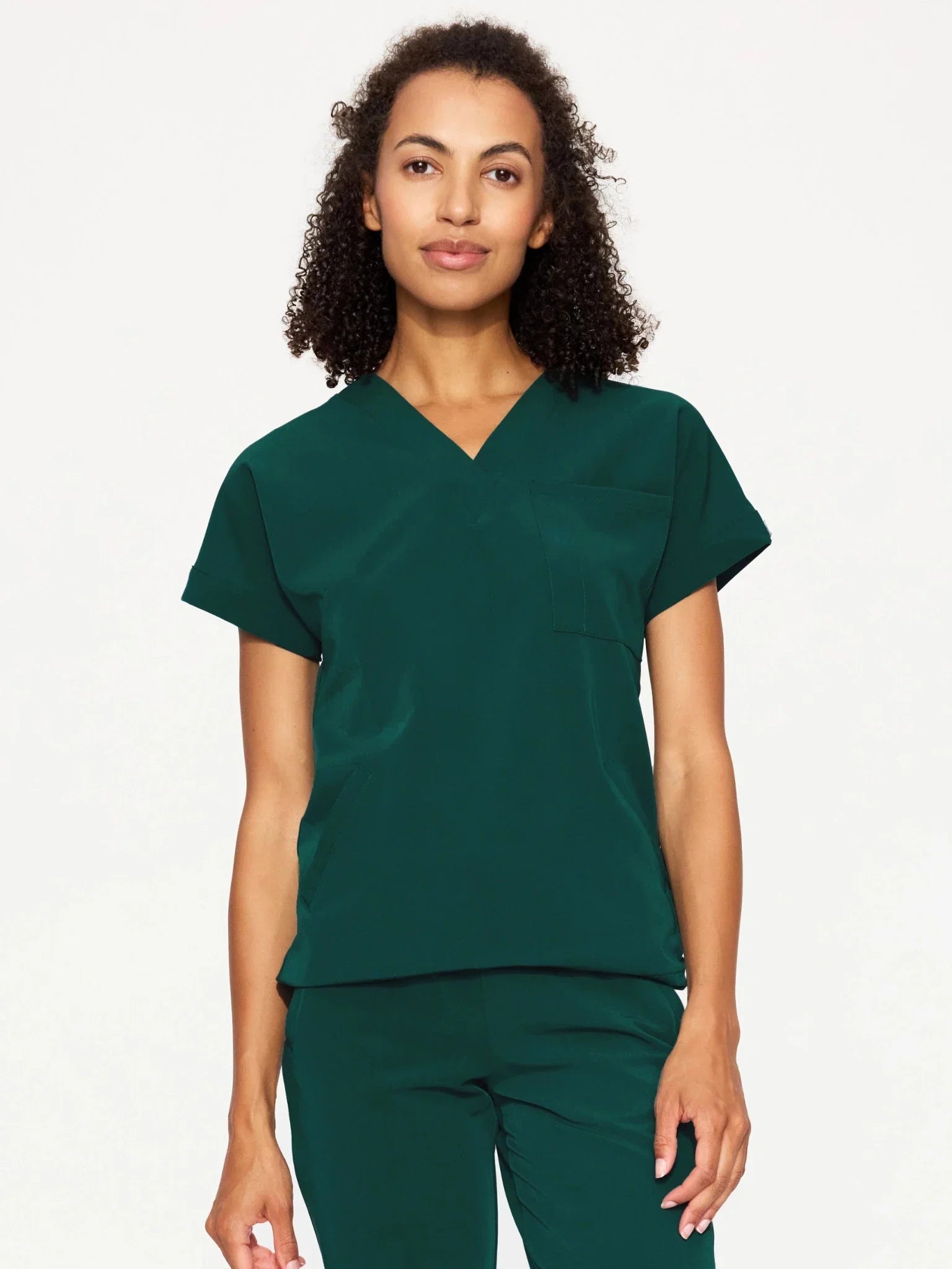 Bluza medyczna damska - WELT emerald green