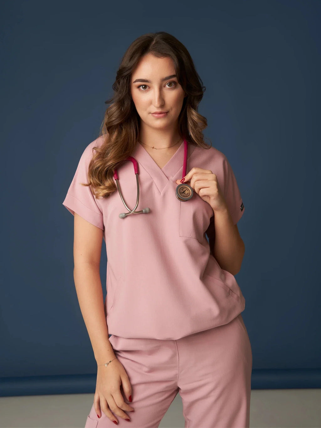 Bluza medyczna damska - WELT misty rose