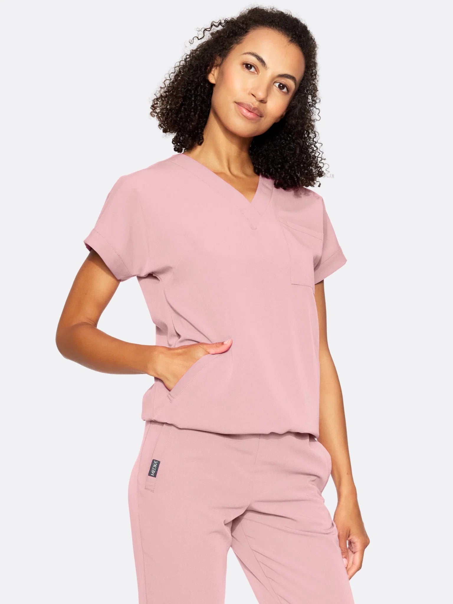 Bluza medyczna damska - WELT misty rose