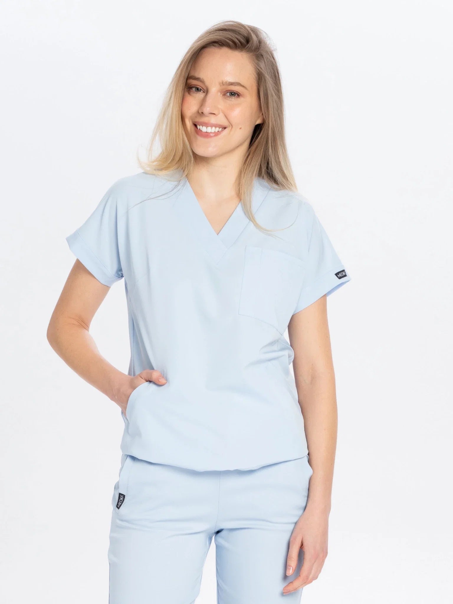 Bluza medyczna damska - WELT sky blue