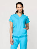 Bluza medyczna damska - WELT tropical blue