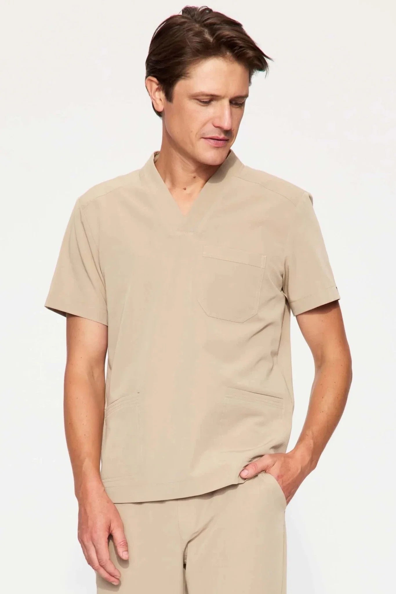 Bluza medyczna męska - AXIS beżowy