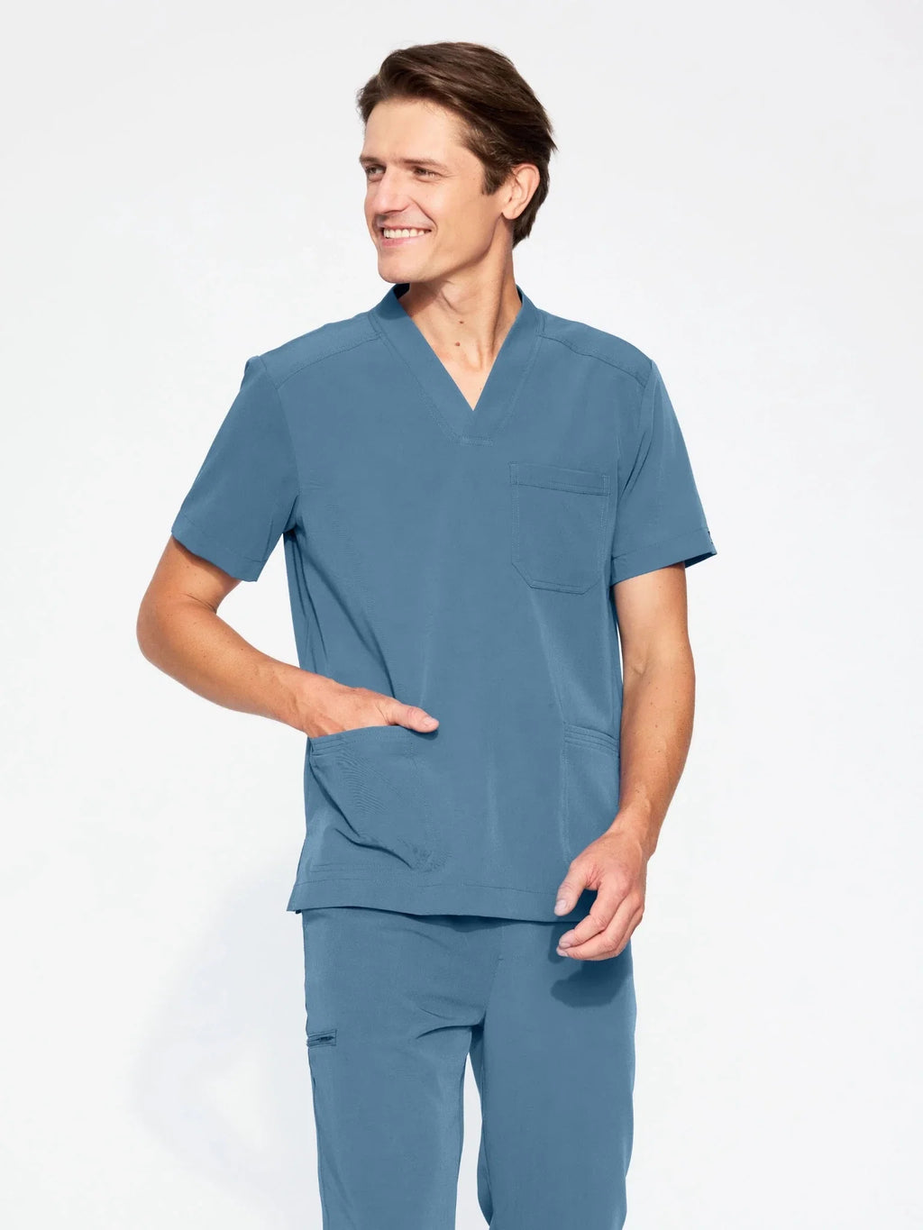 Bluza medyczna męska - AXIS candy blue