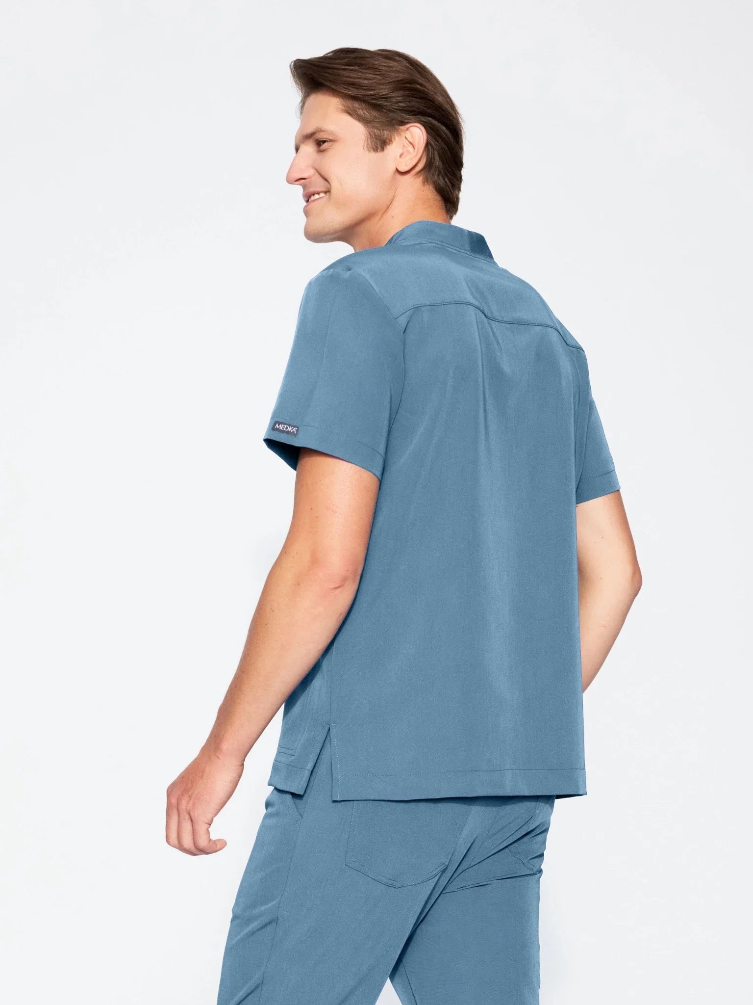 Bluza medyczna męska - AXIS candy blue