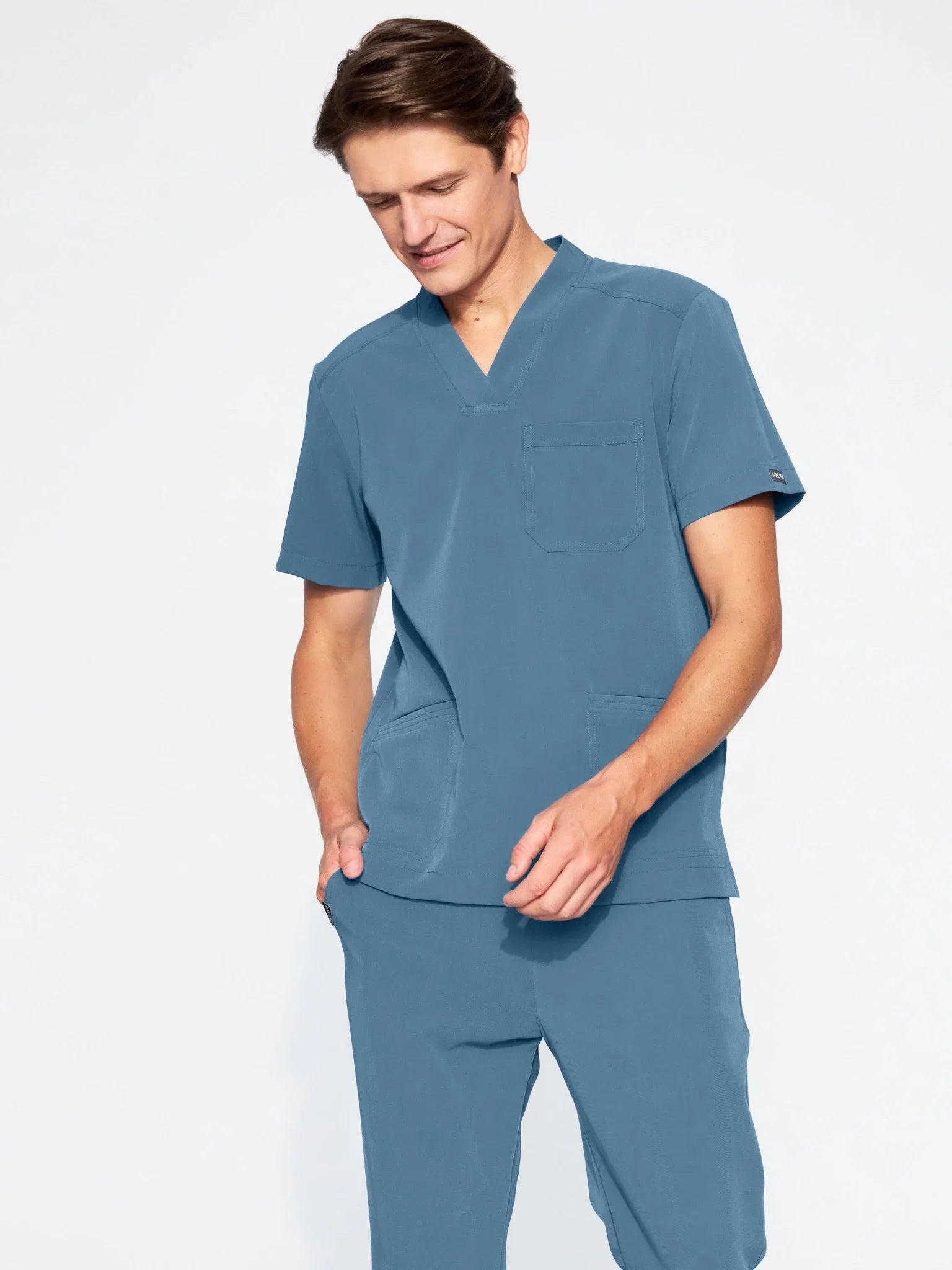 Bluza medyczna męska - AXIS candy blue