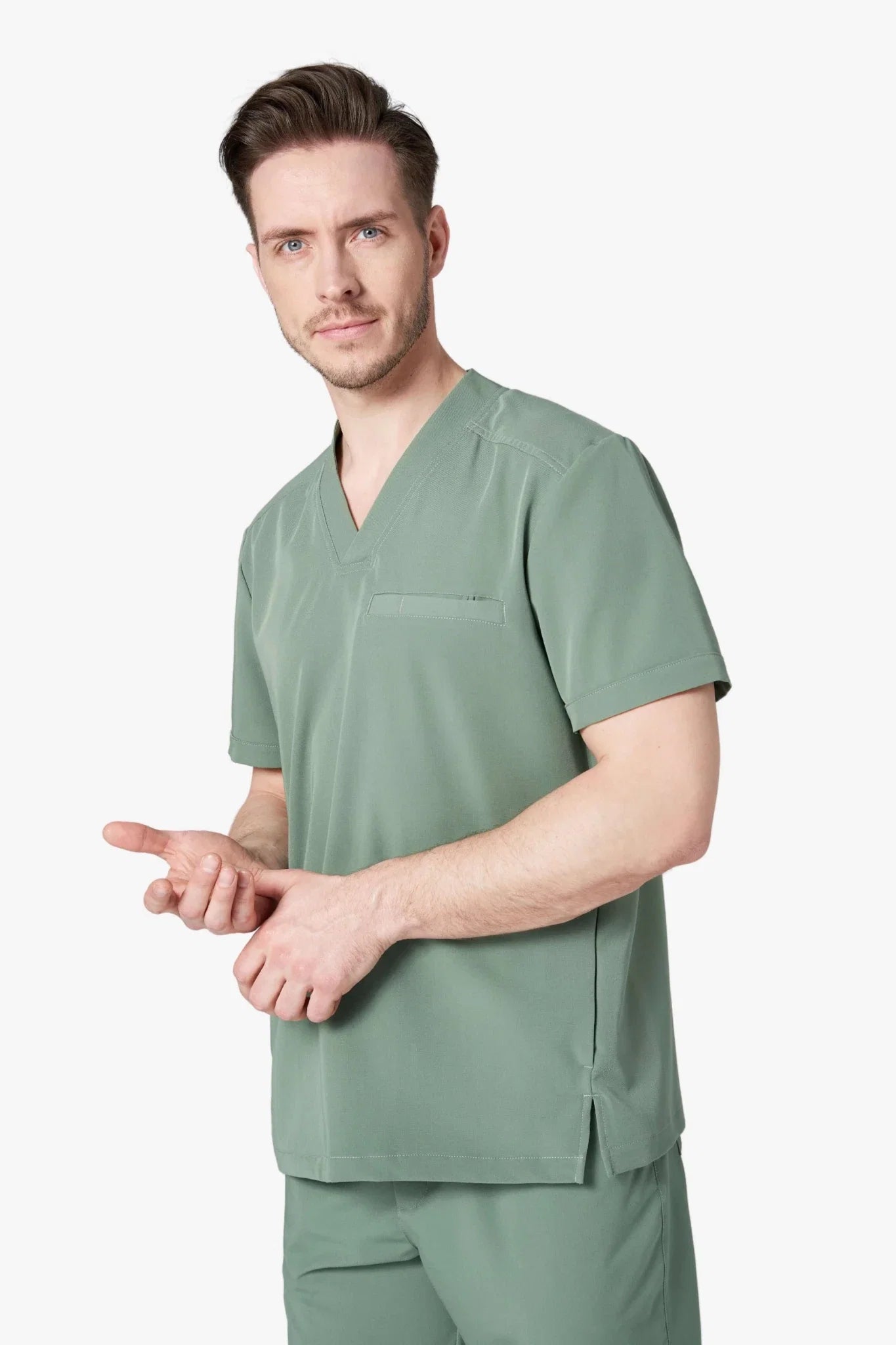 Bluza medyczna męska - TENDO oliwkowy