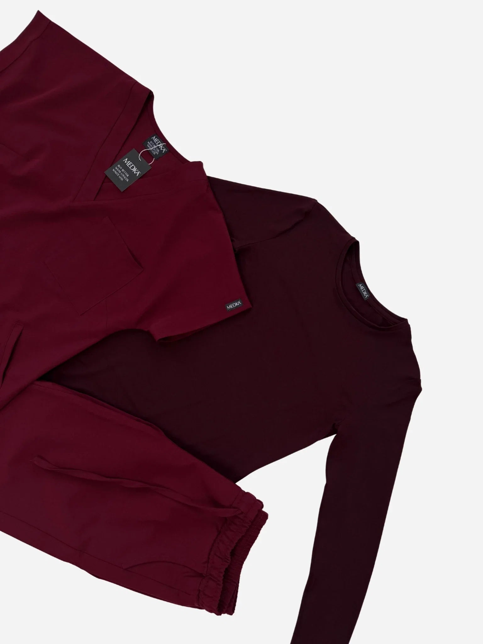 Koszulka medyczna damska Longsleeve cherry smoke