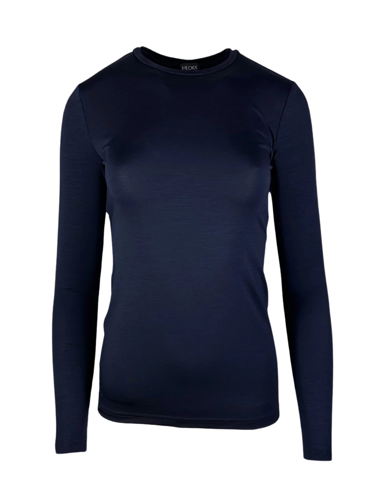 Koszulka medyczna damska Longsleeve navy blue