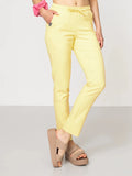 Spodnie medyczne damskie - NESSA butter yellow