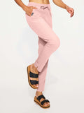 Spodnie medyczne damskie - NESSA salmon pink OUTLET