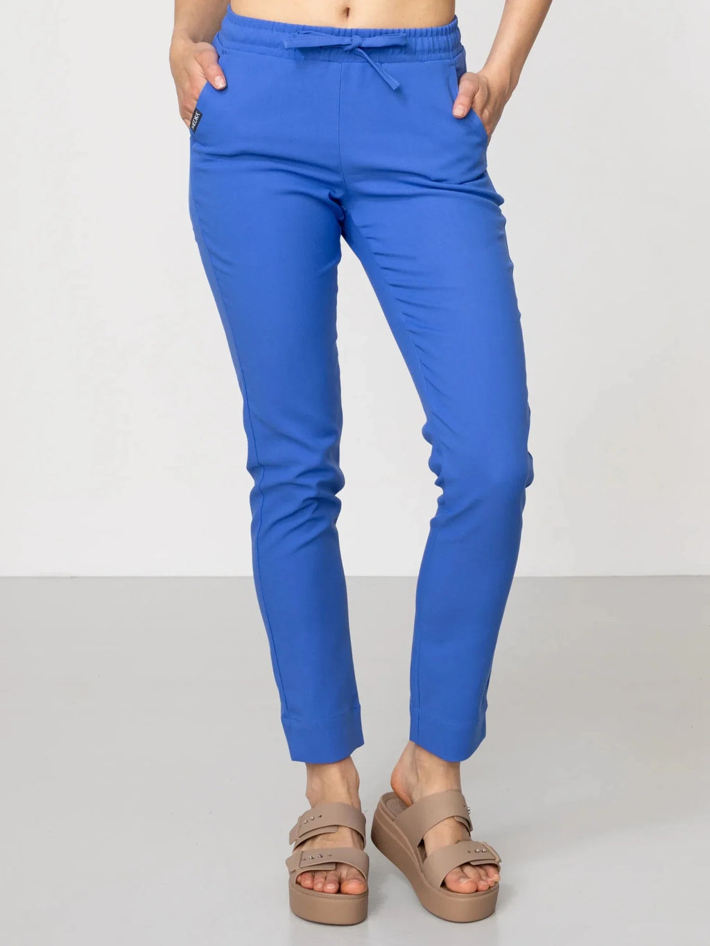 Spodnie medyczne damskie - NESSA vein blue