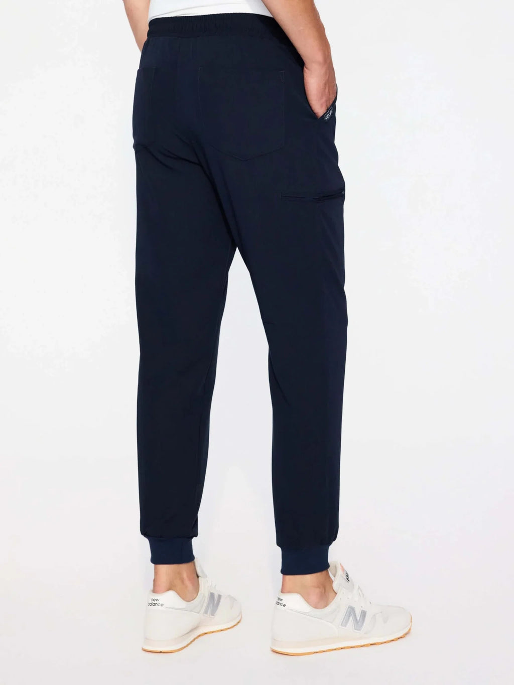 Spodnie medyczne męskie- joggery  GENUS navy blue