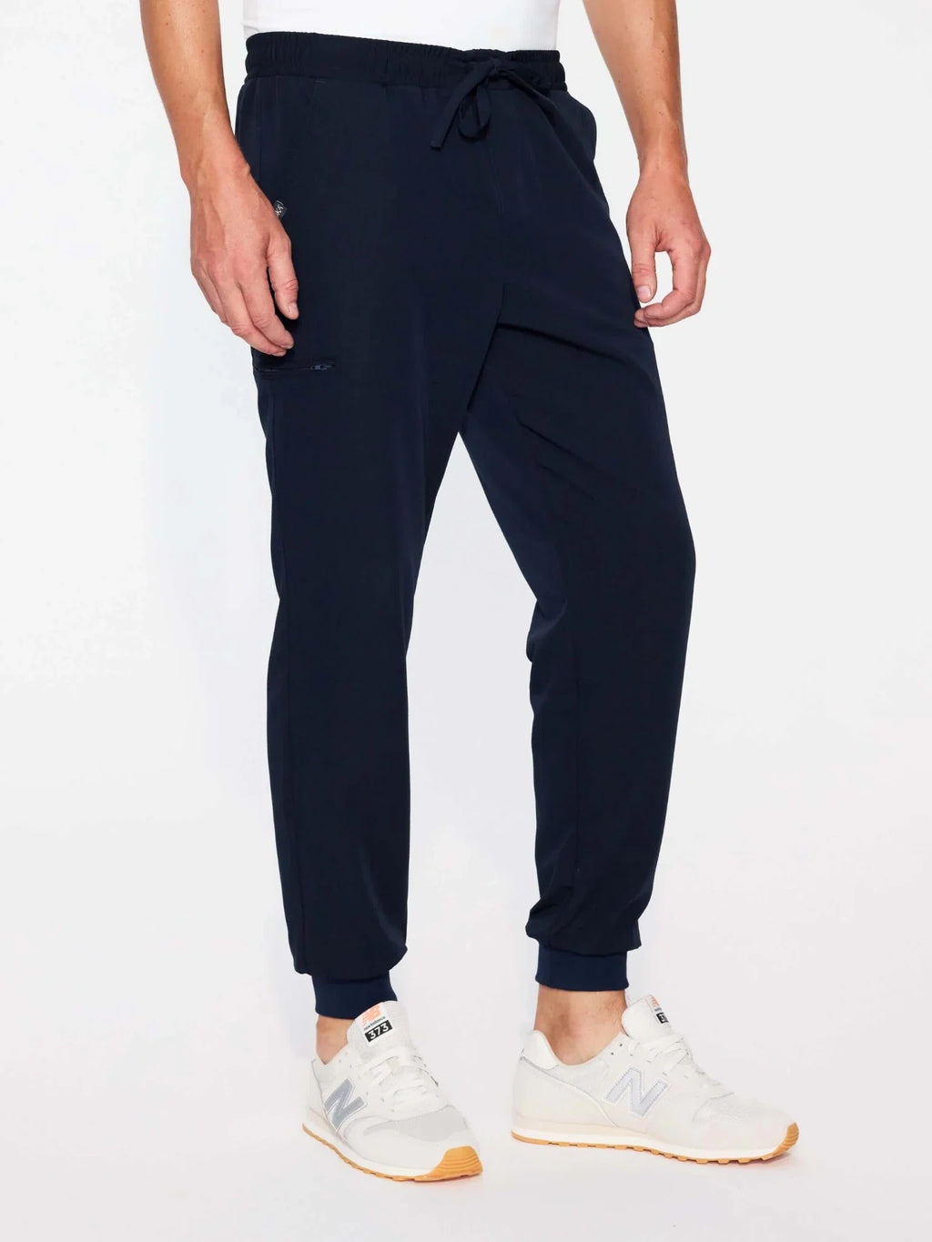 Spodnie medyczne męskie- joggery  GENUS navy blue