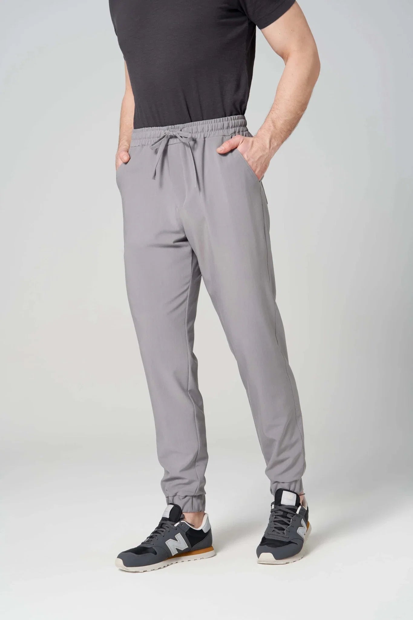 Spodnie medyczne męskie- joggery GENUS szary OUTLET