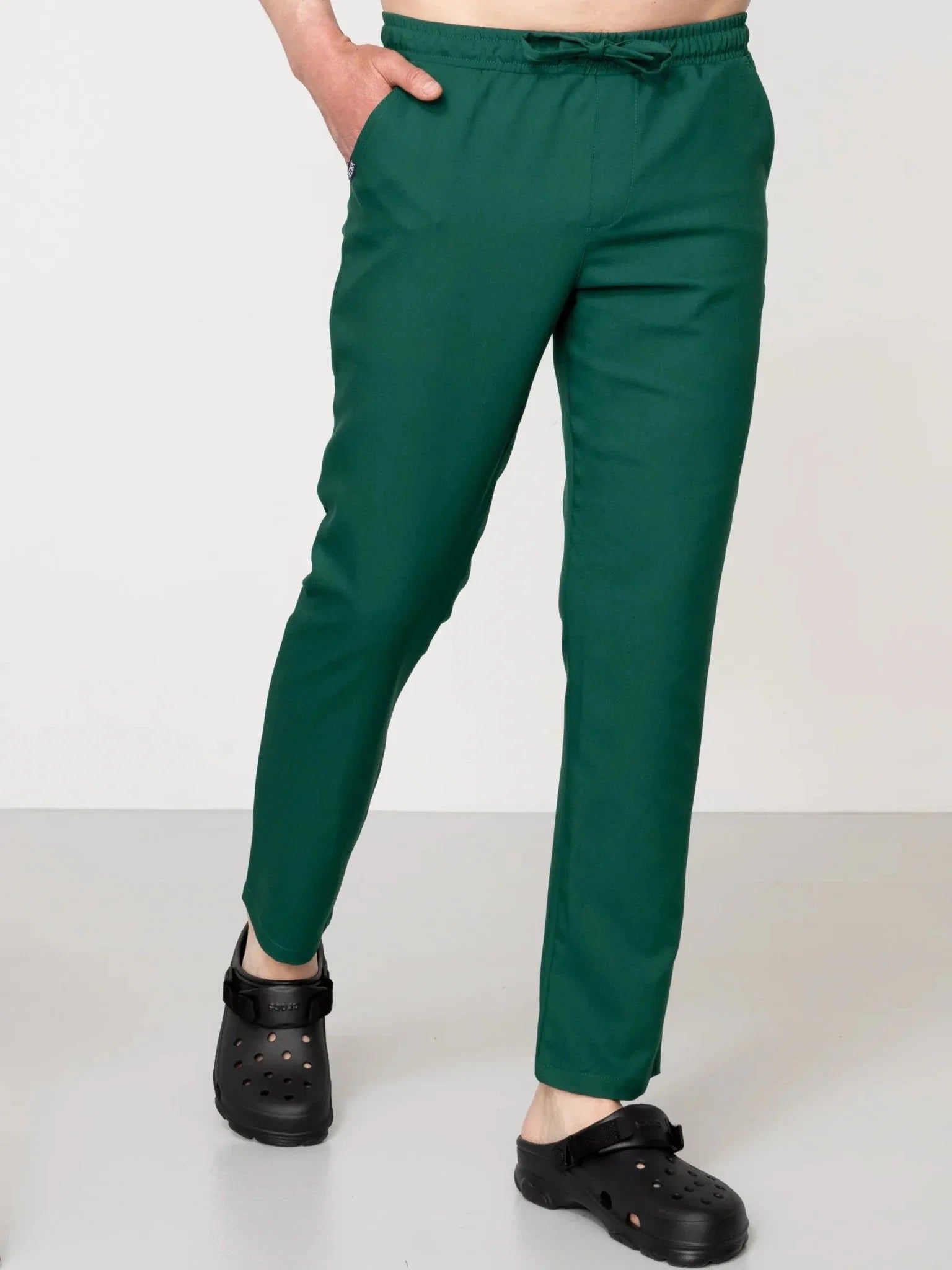 Spodnie medyczne męskie- MARGO emerald green